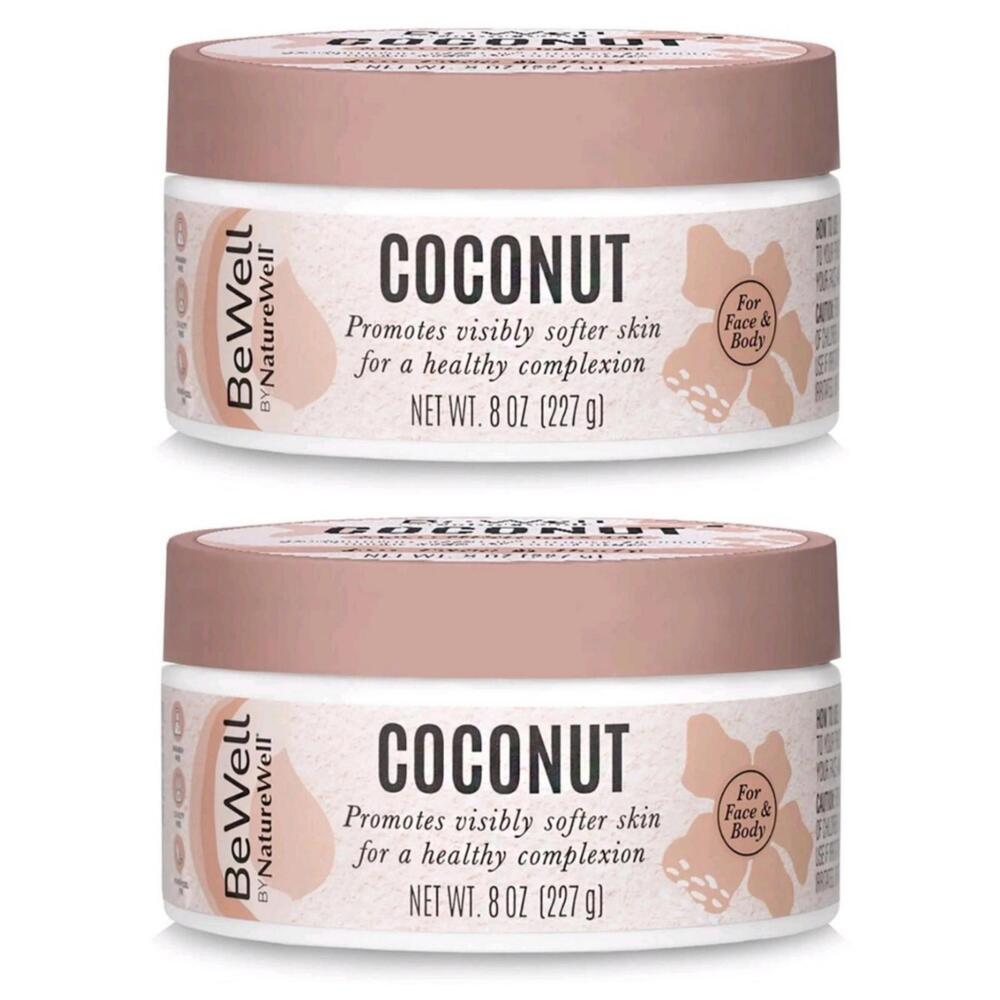 BeWell‎ Coconut Soothing Cream Face & Body 8oz Each 2 Pack Moisturizing Skincare